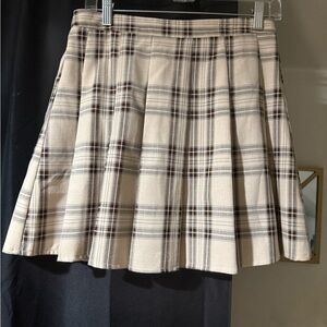 Plaid Tan Skirt